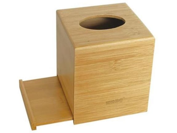 Kinghoff Držač za papir bambus 13.8x13.8x15.6cm KH1689