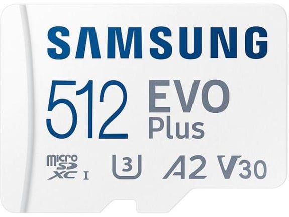 Samsung Memorijska kartica MicroSD 512GB EVO Plus UHS-I U3 V30 A2 sa adapterom