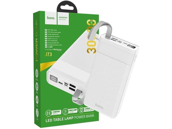 Hoco Power bank 30000mAh, Micro-USB / Tipe-C ulaz, lampa