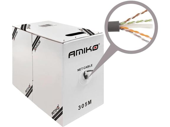 Amiko Mrežni FTP kabl, CAT5e, CCA, 305 met.