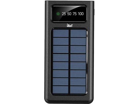 MeanIT Solarni prenosni punjač sa lampom, 10.000 mAh