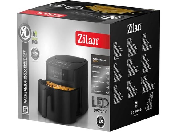 Zilan Friteza na vruć vazduh XL digitalna, 1800W, 6,5L
