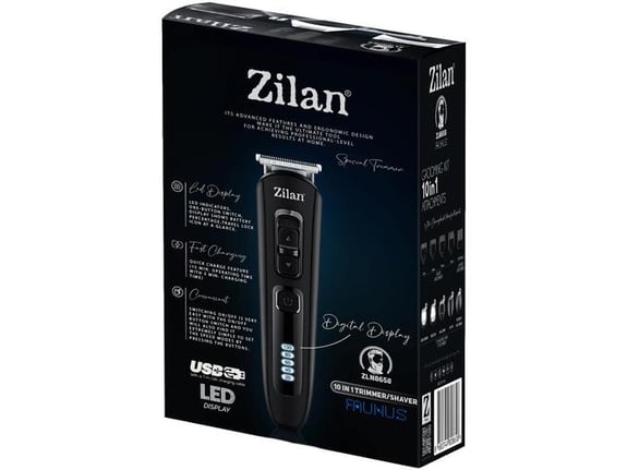 Zilan Aparat za šišanje, brijanje, trimer, 10u1