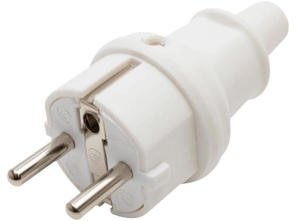 Home Strujni utikač šuko, ravni, gumirani, IP44