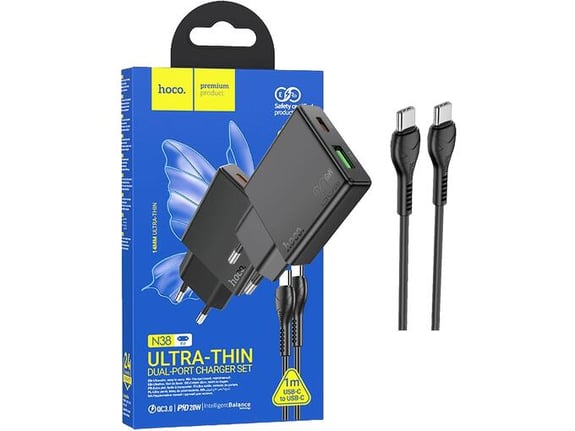 Hoco Punjač kućni, brzi, PD20W + QC3.0 Dual Port