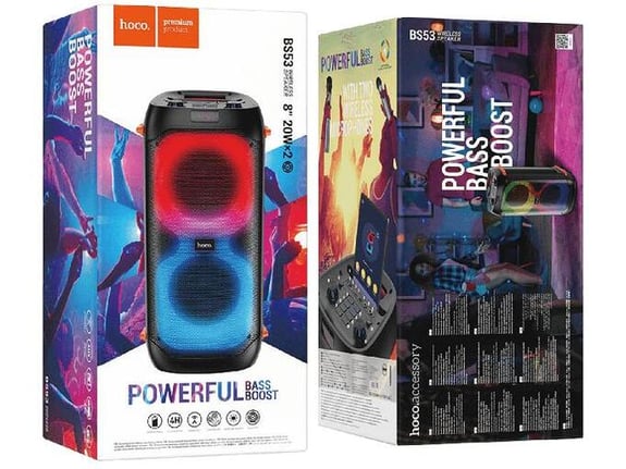 Hoco Bežični zvučnik sa 2 mikrofona, Bluetooth, FM,USB,AUX