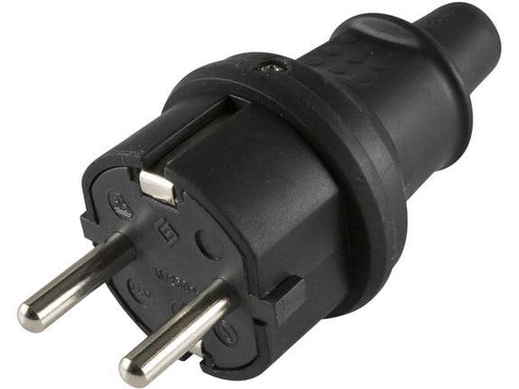 Home Strujni utikač šuko, ravni, gumirani, IP44