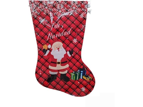 Novogodišnja dekoracija Ukrasna čarapa 02S0001