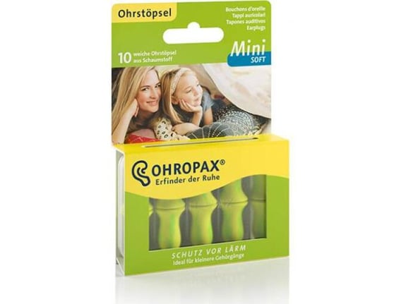 Ohropax mini soft  A10,sunđerasti čepići za uši za zaštitu od buke za decu