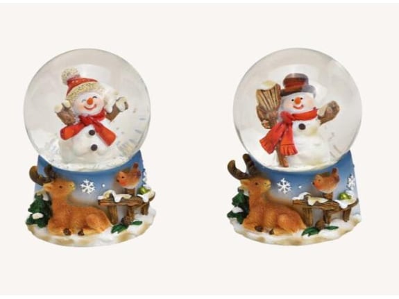 Viter Novogodišnja vodena kugla veseo Sneško