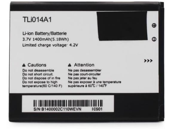 Teracell Baterija Plus za Alcatel OT-985/OT Pixi 3 4.5/4027X/OT Pop D3 1800mAh TLi014A1