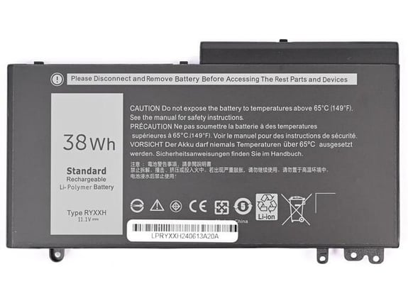 Baterija za laptop Dell E5450/E5550 Type RYXXH 38WH kraći model