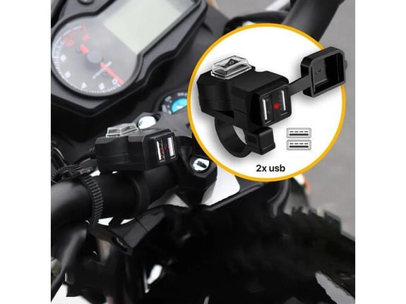 Adapter 2.4A vodootporni za motor 1.5m