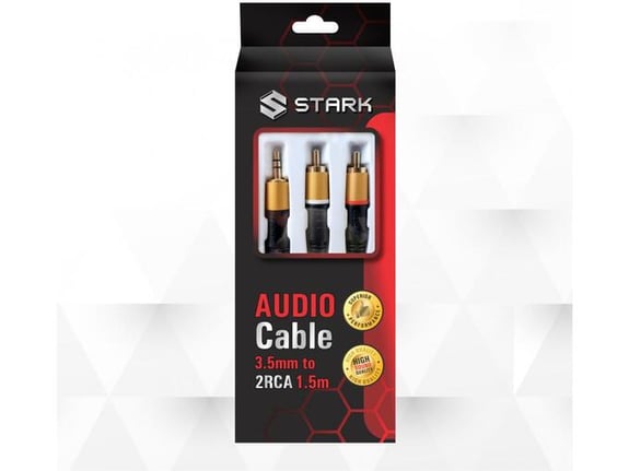 Kabl STARK 3.5mm na 2RCA M-M 1.5m