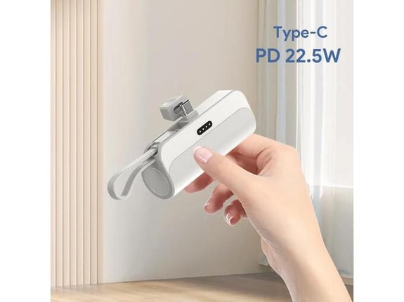 Back up baterija privezak 5000mAh Type C