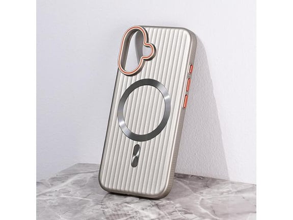 Torbica Magsafe Stripe za iPhone 16 6.1 siva