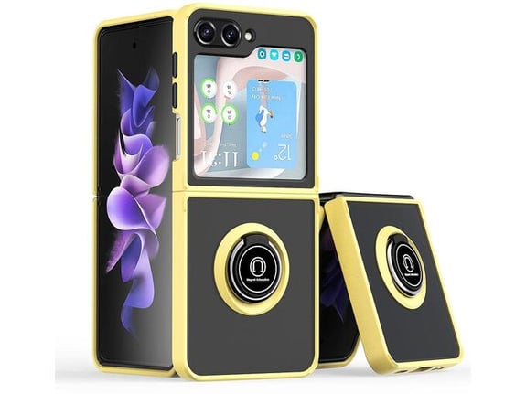 Torbica Frosted Shockproof za Samsung F741B Galaxy Z Flip 6 5G zuta