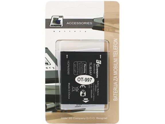 Baterija standard za Alcatel OT-997/S800/5035/C5 1800mAh