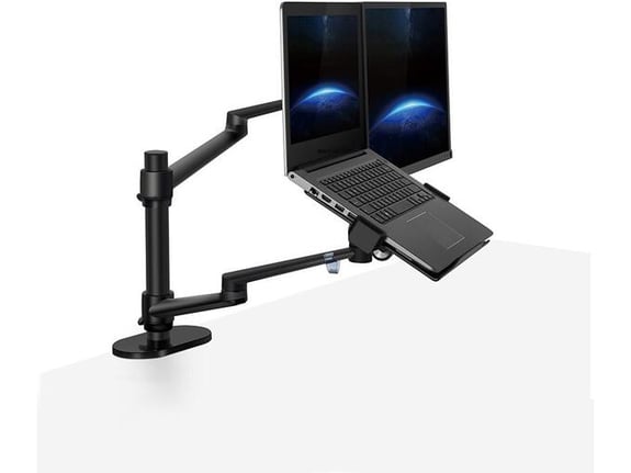 Nosac dvostruki stoni za LCD i notebook crni