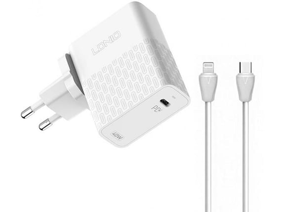 Kućni punjač Ldnio A1405C PD 40W sa Type C na iPhone lightning kablom