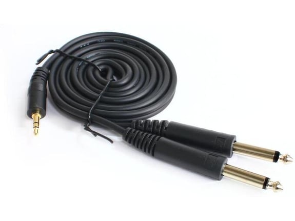 Audio kabl 35mm stereo M na 2x635mm mono M 15m