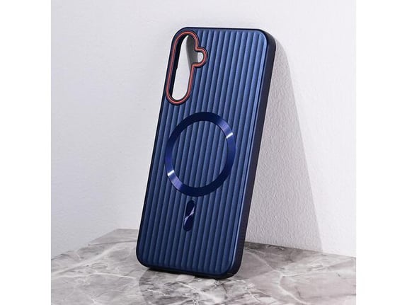 Torbica Magsafe Stripe za Samsung A356B Galaxy A35 5G plava