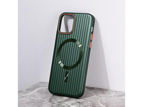 Torbica Magsafe Stripe za iPhone 12 6.1 zelena