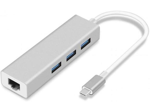 Adapter Type C na 3 USB 30 + RJ45 Gb JWD-T5
