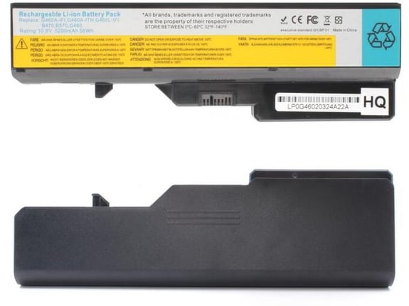 Baterija za laptop Lenovo G460 G565 108V 5200mAh HQ2200