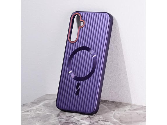 Torbica Magsafe Stripe za Samsung A256B Galaxy A25 ljubicasta