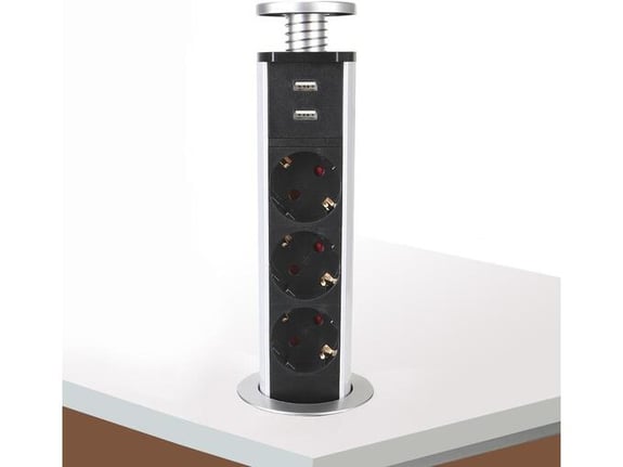 Utičnica pop-up sa 3 mesta promer 60mm