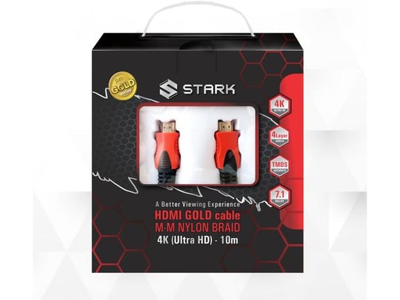 Kabl STARK HDMI M M 4K pleteni 10m
