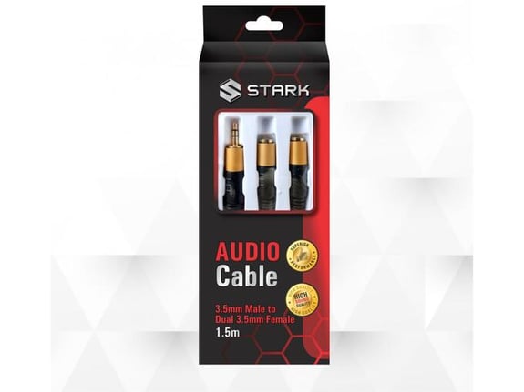 Kabl STARK audio 3.5mm stereo na 2X3.5mm stereo