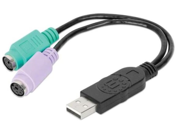 Manhattan USB Adapter 179027 USB 2.0 - 2x PS/2