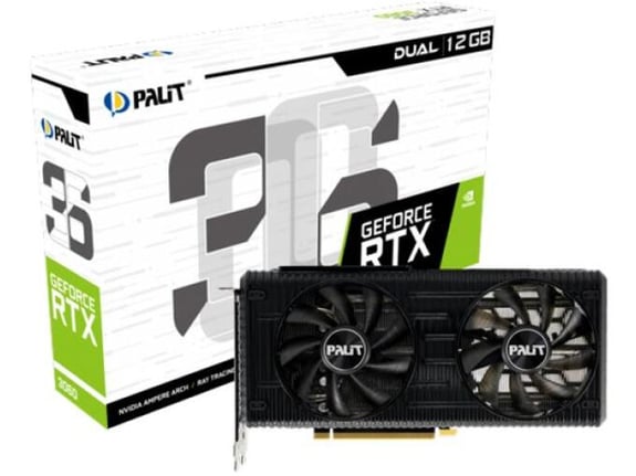 Palit Grafička karta SVGA GeForce RTX 3060 Dual 12GB GDDR6, 192-bit NE63060019K9-190AD