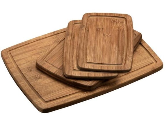 Kesper Daska za sečenje i serviranje Bambus set 4 KSP59128
