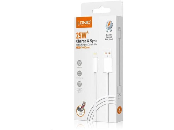 Kabl LDNIO LS891 25W Fast USB na iPhone Lightning 1m