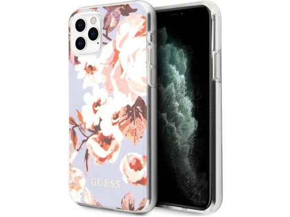 Maska Guess Faceplate Bloom za iPhone 11 Pro lila