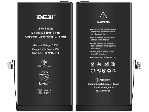 Baterija DEJI Cracked za iPhone 12/ 12 Pro 2815 mAh