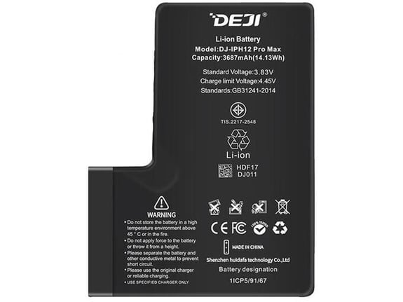 Baterija DEJI Bez IC konektora za iPhone 12 Pro Max 3687 mAh