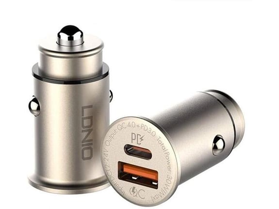 Auto punjač Ldnio C506Q USB i PD+ Micro USB kabl
