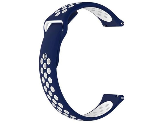 Silikonska narukvica za pametni sat plavo bela 22mm