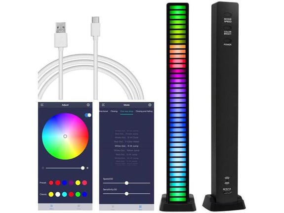 LED Lampa 225mm/ 40 boja Type-C