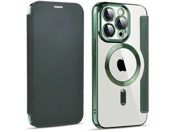 Maska za telefon na preklop iPhone 14 Pro Coral magsafe book