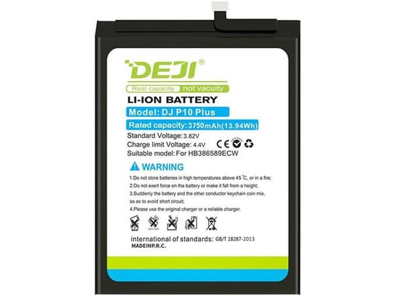Baterija DEJI za Huawei P10 Plus/ Mate 20 Lite/ 8X HB386589ECW 3750 mAh