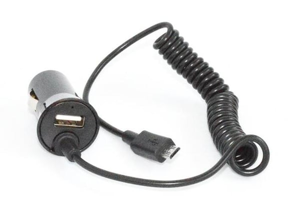 Auto punjač univerzalni 2u1 Micro usb Kabl + USB slot 1A
