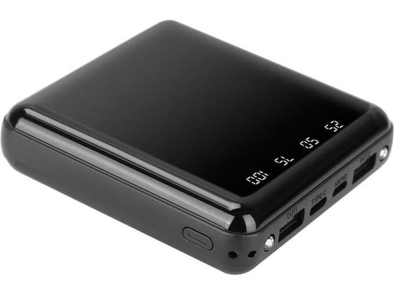 Power Bank Mirror LED Digital Display 10.000 mAh DC 5V/ 2.1A