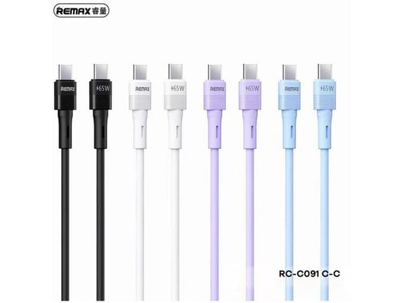 Kabl ReMax Leya RC C091 Type C na Type C 65W PD Fast Charging 1m