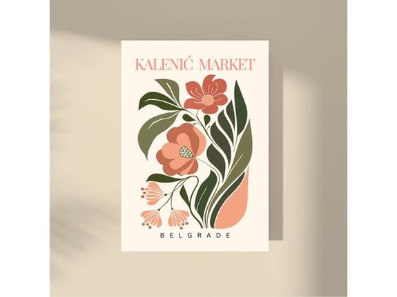 Imagio Studio poster Kalenić Market 21x30 cm, visokokvalitetni art papir