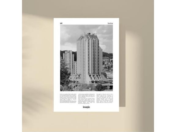 Imagio Studio poster Užice B&W 30x40 cm, visokokvalitetni art papir